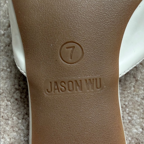Jason Wu Cream Pointed Mules - Picture 5 of 12